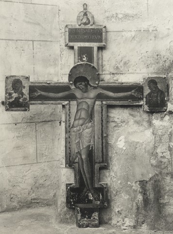 Istituto Centrale per il Catalogo e la Documentazione: Fototeca Nazionale — Giunta Pisano - sec. XIII - croce dipinta — insieme, prima del restauro 1937